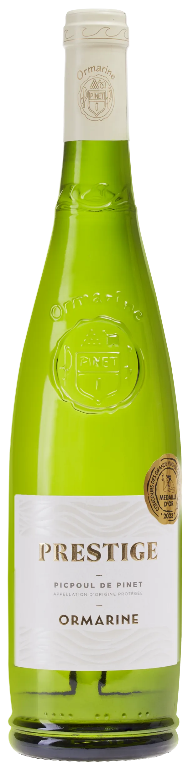 Bouteille de Prestige — CAVE DE L'ORMARINE, vin blanc