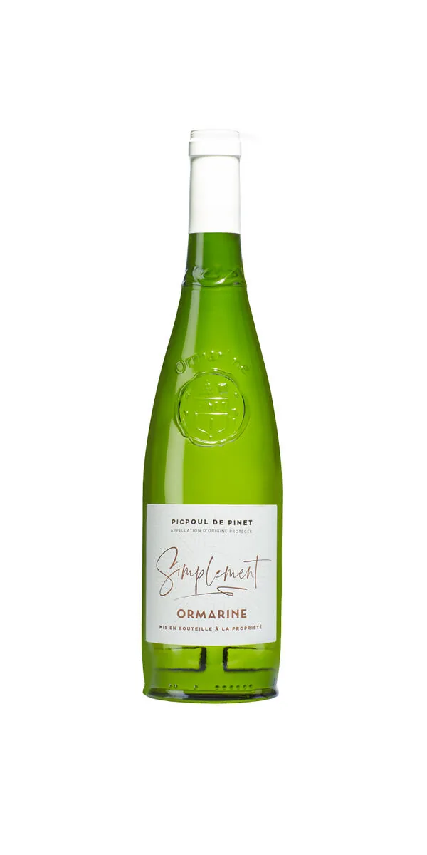 Bouteille de Simplement Picpoul BIO — CAVE DE L'ORMARINE, vin blanc
