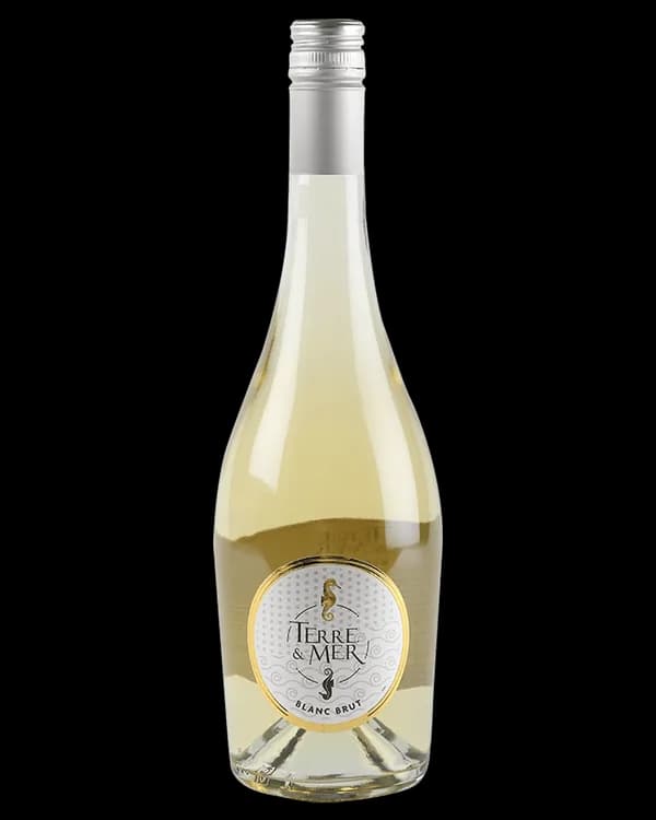 Bouteille de Terre & Mer Effervescent Brut — CAVES RICHEMER AGDE-MARSEILLAN, vin blanc