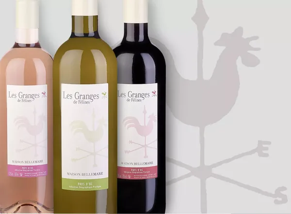 Bouteille de Les Granges — DOMAINE DE BELLE MARE, vin blanc/rosé/rouge