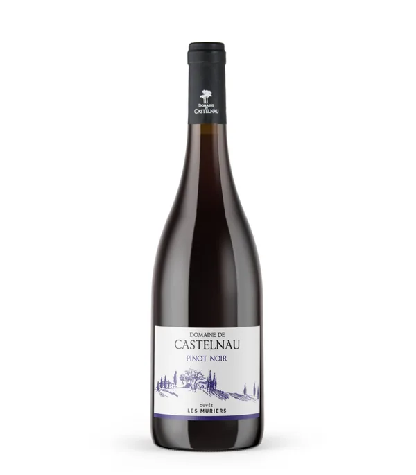 Bouteille de Pinot Noir Les Mûriers — DOMAINE DE CASTELNAU, vin rouge