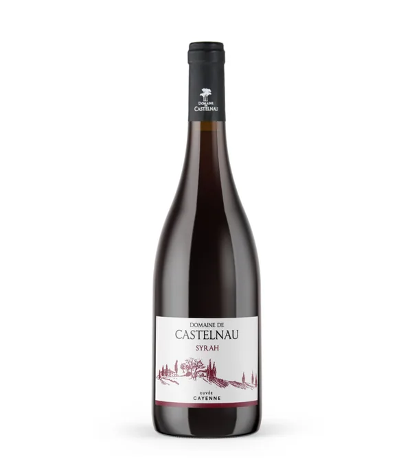 Bouteille de Syrah Cayenne — DOMAINE DE CASTELNAU, vin rouge